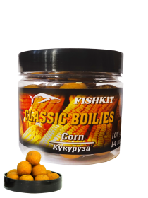 Бойлы "FISHKIT" Classic тонущие КУКУРУЗА 14мм 100г