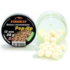 Бойлы "FISHKIT" POP-UP 12mm КОНОПЛЯ