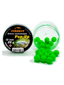 Бойлы "FISHKIT" POP-UP 12mm ТРАВА-АМУР