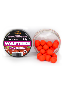 Бойлы "FISHKIT" WAFTERS 14x12 mm КЛУБНИКА