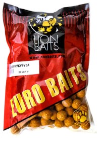 Бойлы Тонущие Lion Baits Евро 20мм "КУКУРУЗА" 1кг