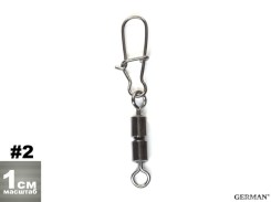 Карабин GERMAN  "двойной вертлюг" № 3 пак.10шт