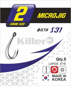 Крючок Killer S-31 №2 MICRO JIG арт.31