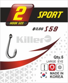 Крючок Killer S-59 SPORT №4 арт.59