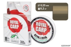  Леска карповая "ROYAL CARP GR" 300 м / 0.25 мм