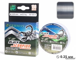 Леска "BLACK SCORPION - 2" 100 м / 0.25 мм
