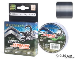 Леска "BLACK SCORPION - 2" 100 м / 0.30 мм