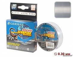 Леска "BROWN SCORPION - 2" 100 м / 0.30 мм