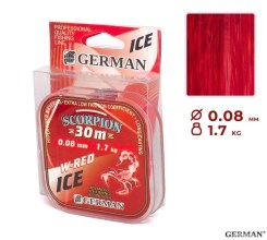 Леска "W-Red ICE" 30м / 0,08мм