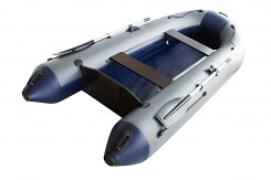 Лодка Муссон 3200 (Без-привала. Без-слани) цв.Серо-синий