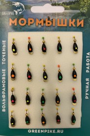  Мормышка Вольфрам Плавник Ø4-1.0гр уп.20шт арт:192