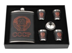 Набор ФЛЯГА+4 СТОПКИ Малый арт:0156