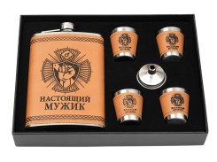 Набор ФЛЯГА+4 СТОПКИ Малый арт:1360