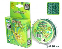  Плетенка SPIDER-GREEN 100m 0.20мм