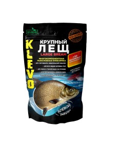 Прикормка KLEVO "КРУПНЫЙ ЛЕЩ" средний помол, естественный СПЕЦИИ 900г