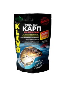 Прикормка KLEVO "МАСТЕР КАРП" крупный помол СПЕЦИИ 900г