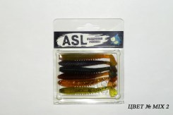 Съедобный силикон ASL «Аваруна» цв.mix 2 L- 4.5см (1.8″) уп.10шт