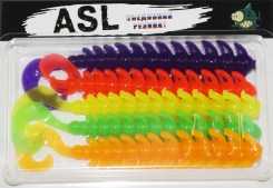 Съедобный силикон ASL «Бакси» цв.mix 3  L- 12см (5″) уп.5шт