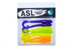 Съедобный силикон ASL «Джим» цв.mix 3 L- 10см (4″) уп.5шт