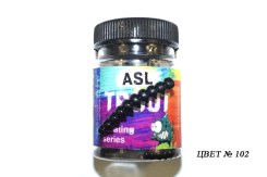Съедобный силикон ASL Форель «Гусеница» цв.102 «сыр» L- 3-4см (1.4-1.6″) уп.16шт