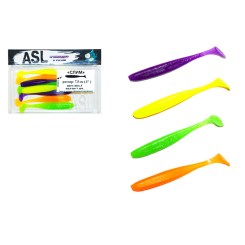 Съедобный силикон ASL «Изи» цв.mix 3 L- 5см (2″) уп.12шт
