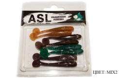 Съедобный силикон ASL «Нано-минноу» цв.mix 2  L- 5см (2″) уп.8шт