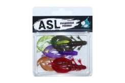 Съедобный силикон ASL «Рак» цв.mix 2 L- 7.5см (3″) уп.4шт