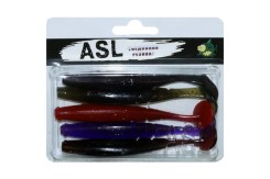 Съедобный силикон ASL «Самурай» цв.mix 2 L- 10см (4″) уп.5шт