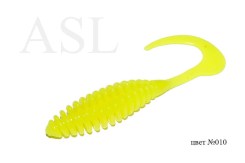 Съедобный силикон ASL «Турбо твистер» цв.010 L- 5см (2″) уп.10шт