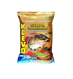 Сухари рыболовные KLEVO зеленые ЧЕСНОК 700г