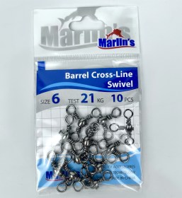 Вертлюг "Marlin's" SH4011-004 Barrel Cross-Line Swivels 10шт уп.10
