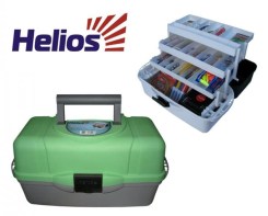 Ящик Helios Трехполочный цв.зеленый (х6)