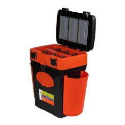 Ящик зимний "FishBox" 10л двухсекционный цв.оранжевый (х4) 