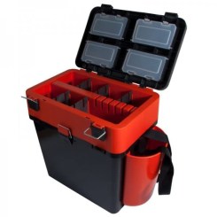 Ящик зимний "FishBox" 19л двухсекционный цв.зеленый (х4) 