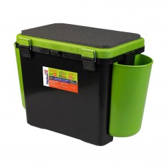 Ящик зимний "FishBox" 19л односекционный цв.зеленый
