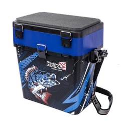 Ящик зимний "ICE FISHING PERCH" 19л двухсекционный цв.синий (х6) 