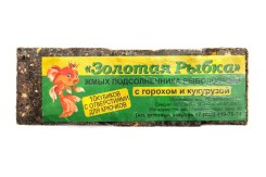 Жмых "Золотая рыбка" (подсолнечный) ГОРОХ+КУКУРУЗА